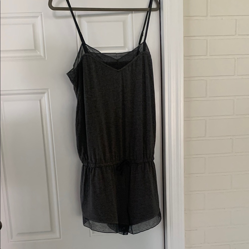 Dark Gray Pajama Romper